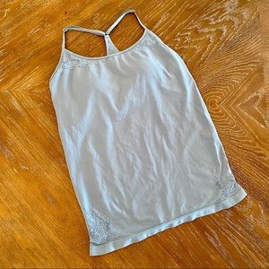 Light blue Fabletics seamless tank